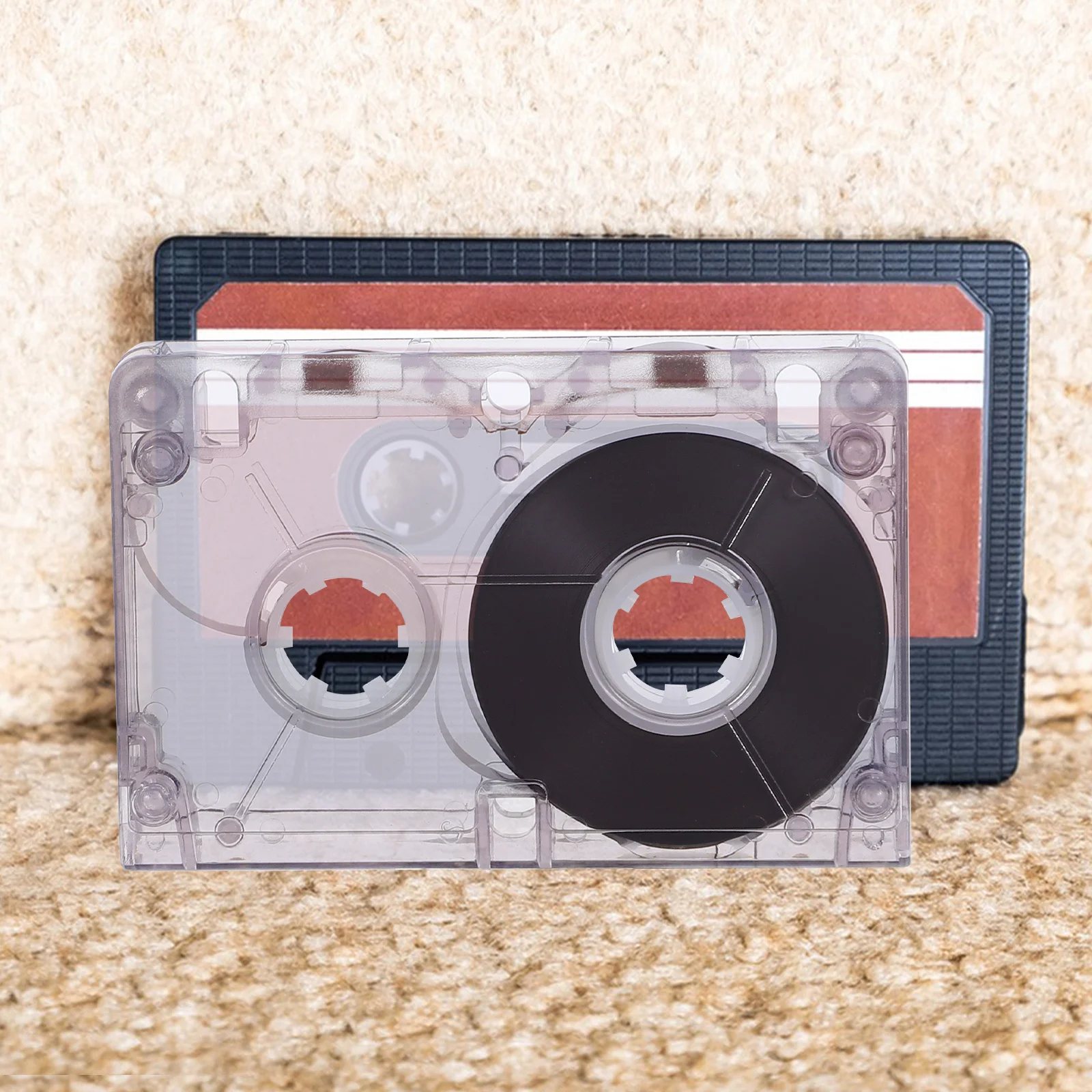 

Blank Audio Cassette Tape 60 Minute Clear Music Tape for Interview Voice Recording Speech DIY Creativity Blank Audio Cassettes