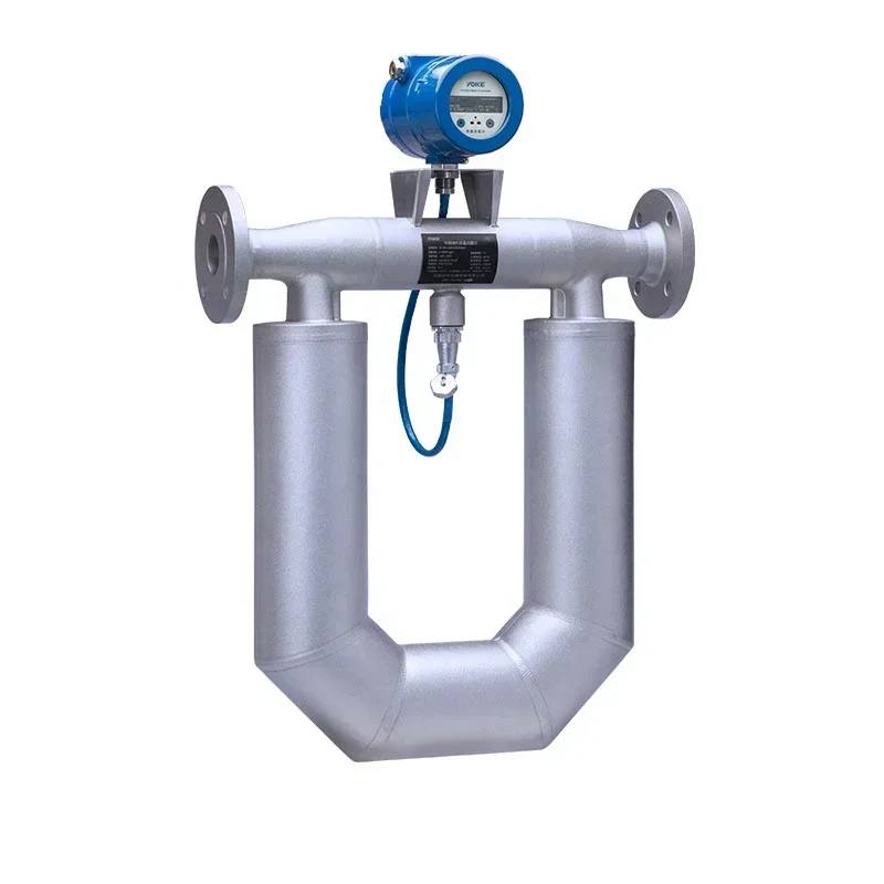 0.1% ~0.15% High Precision RS485 Flowmeter 4-20mA Water Liquid Oxygen Coriolis Mass Flow Meter flow meter coriolis exproof