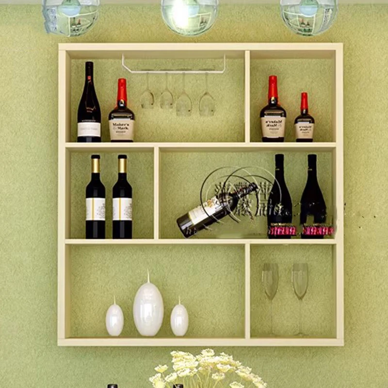 Modern Wood Wine Cabinet Shelves Living Room Kitchen Storage Restaurant Display Bar Cabinet Luxury Repisa Furniture For Room 3