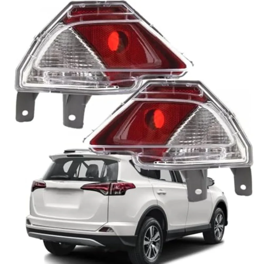 

Комплект задних противотуманных фонарей (пара) для Toyota RAV4 2016-2018 годов, в стиле оригинального заводского исполнения, красные, замена