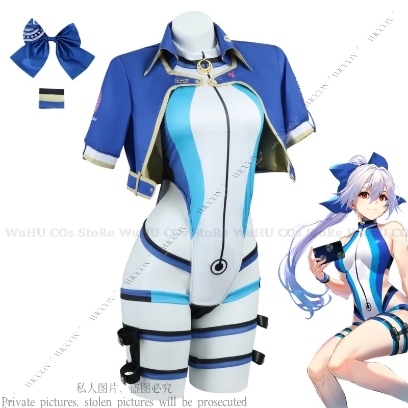 Tomoe Gozen Fate Swimsuit Summer Sweet Suit Coat Cosplay Costume Halloween Outfit For Women Wig Grand Order Omoe Gamer Inferno