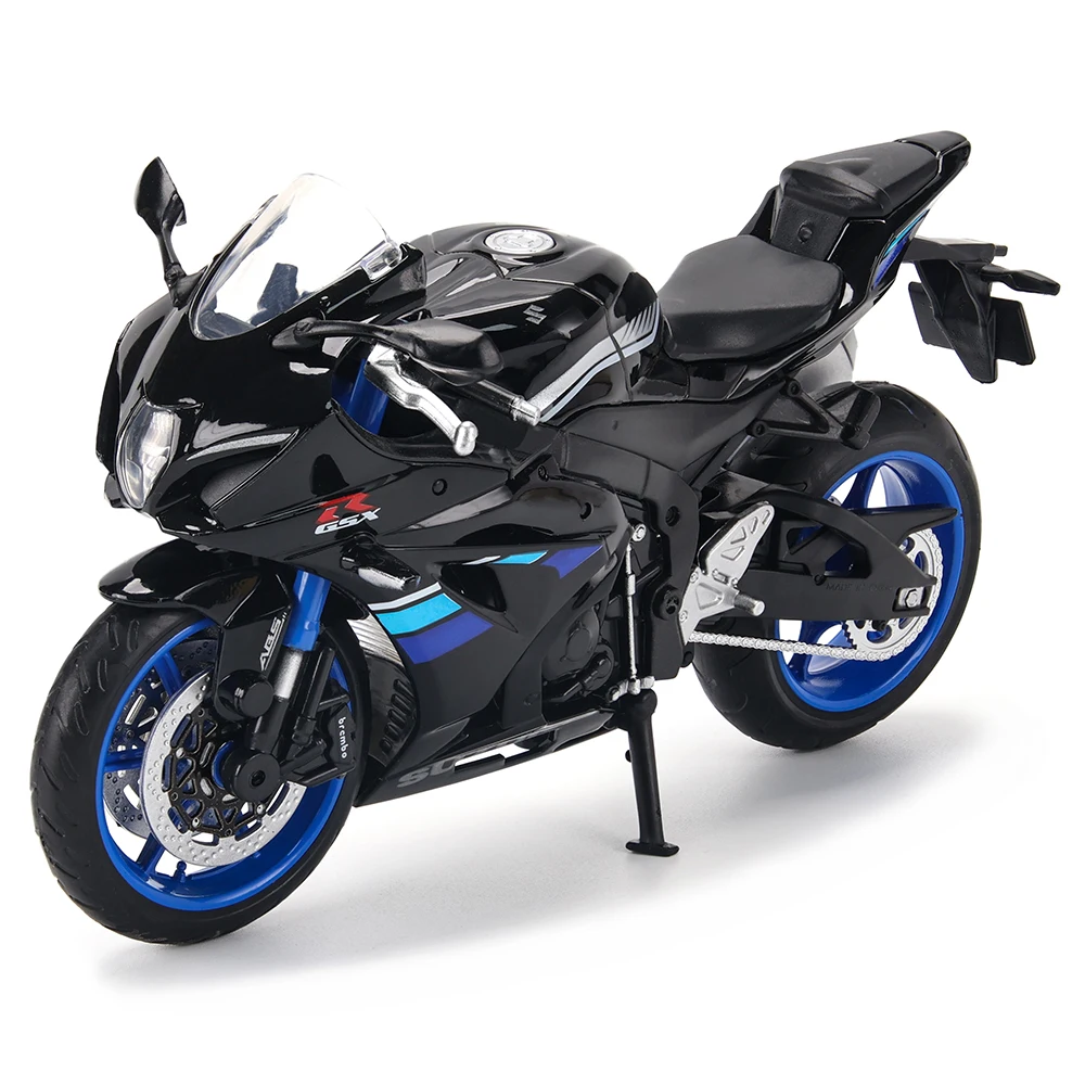 MSZ CCA 1:12 SUZUK GSX-R1000 with base alloy die-cast car motorcycle model, toy gift giving, die-cast static motorcycle model