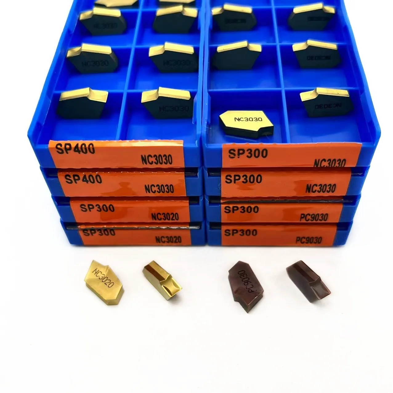 Carbide Inserts for Enhanced Cutting Efficiency 10PCS SP300 NC3020 SP400  Cut Off Grooving Parting Carbide Inserts 3mm Width