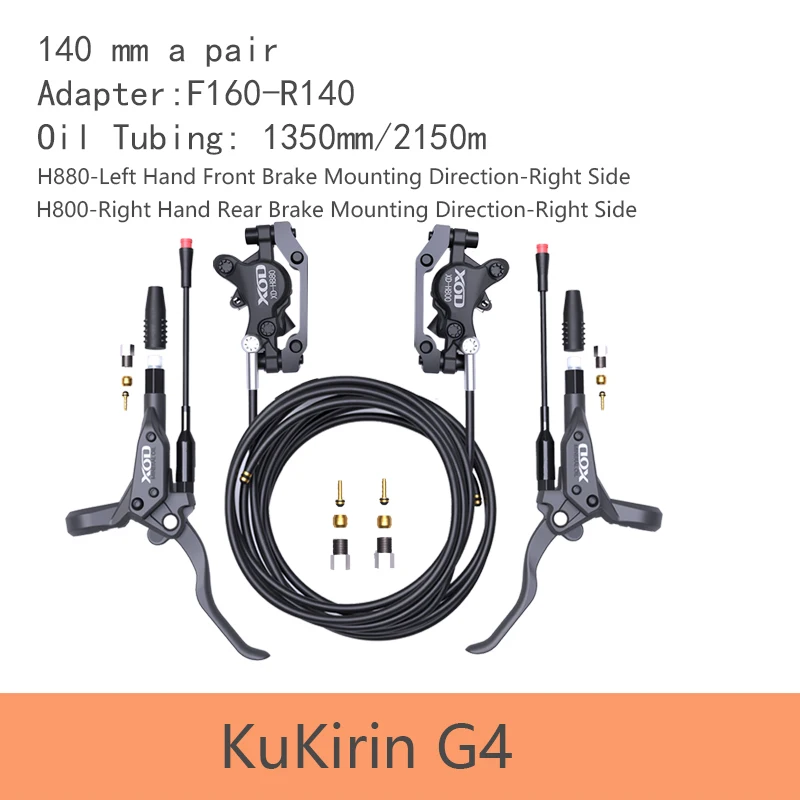 XOD H800/H880 Elektrische Scooter Hydraulische Schijfrem voor KUKirin G2 Master G2 Ultra G2 PRO 2025 Elektrische Scooter Hydraulische olie b