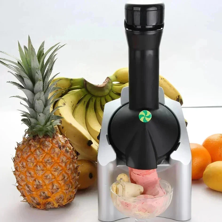 110V 220V 200W Sell Electronic Ice Cream Machine Household Electric Fruit Ice Cream Machine Children's Ice Cream Maker