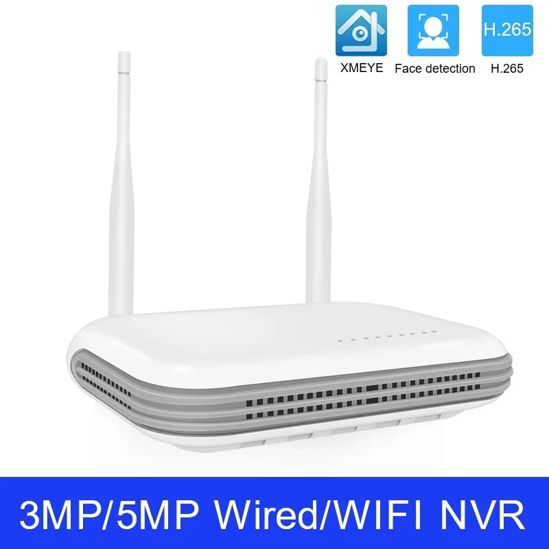 얼굴 감지 네트워크 비디오 녹음기, 8CH CCTV NVR, 5MP/3MP IP 카메라용, H.265 P2P 비디오 감시 시스템, 신제품 