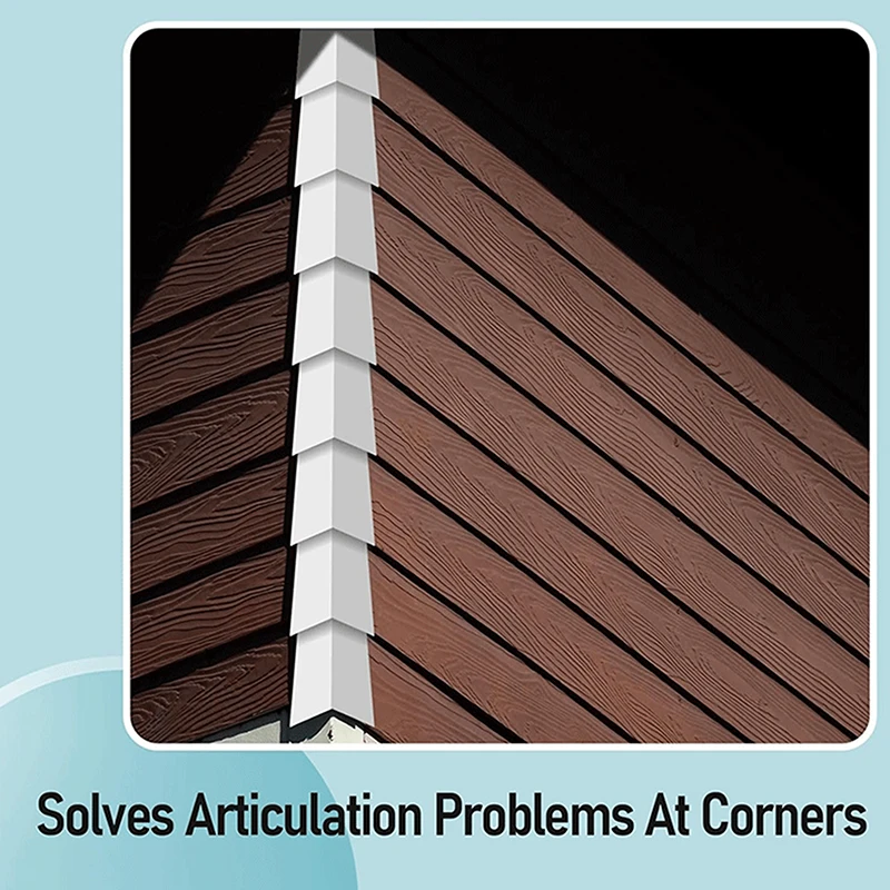 8 шт. алюминиевые сайдинговые угловые колпачки, гладкие металлические сайдинговые панели, гвозди в комплекте для мобильного дома, экстерьера дома