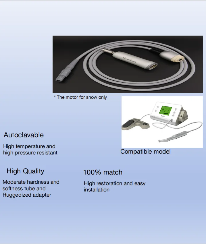 Dental Motor Handle Line Pipeline Suitable for W&H for KAVOMotor Handle Wire and Lingdong 300P Pipeline Dengteng Implant Machine