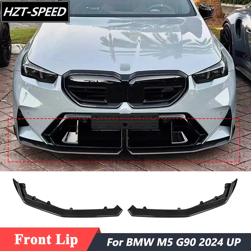 

Высококачественная отделка переднего бампера из сухого углеродного волокна для BMW M5 G90 Tuning 2024 Up