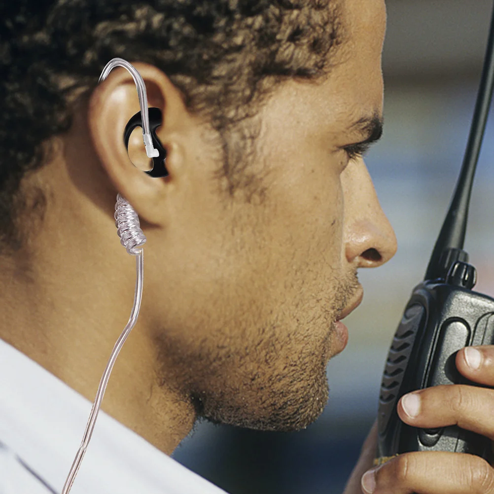 

3Pairs Silicone Ear Mold Tips for Acoustic Coil Tube Secure Fit Exercise Two Ear Mold Acoustic Tube Earpiece Earbud