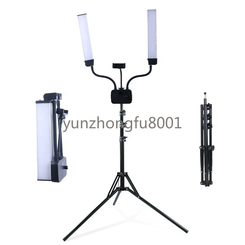 Double Arm Live Streaming Fill Light LED Beauty Eyebrow Tattoo Mobile Phone Shooting Small Desktop Shooting Soft Light