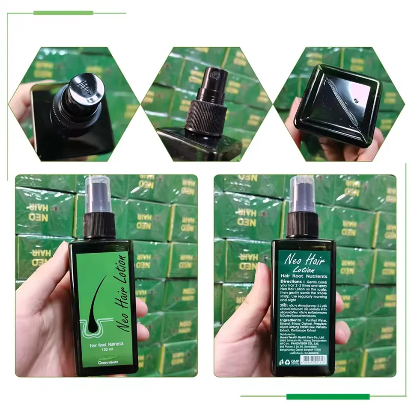 2025 신제품 100% 오리지널 네오 헤어 로션 태국 헤어 성장 오일 두피 트리트먼트 여성 남성 탈모 방지 스프레이 오일