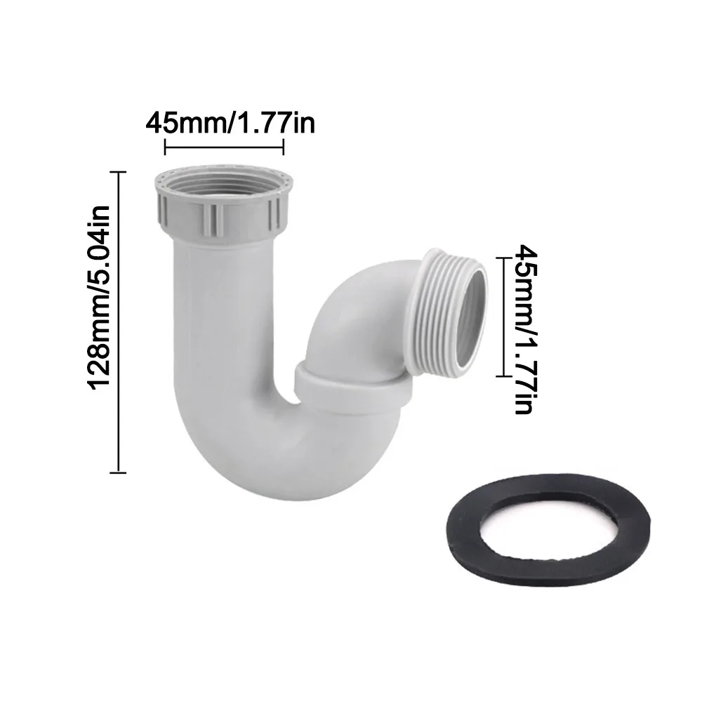 Anti Leak Kitchen Sink Drain Connector Sealing Gasket Corrosion Resistant Waste Pipe Adapter Threaded Nut Sink Drain Adapter