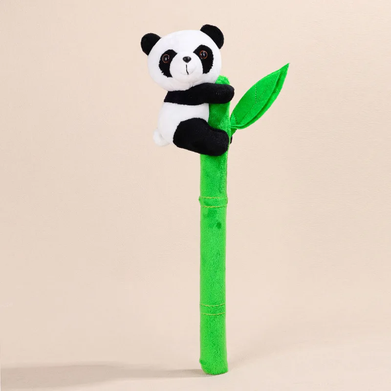 30 سنتيمتر لطيف الحيوان الباندا دمية ألعاب من نسيج مخملي الباندا أكل الخيزران ألعاب أطفال سطح المكتب الديكور الحلي #3