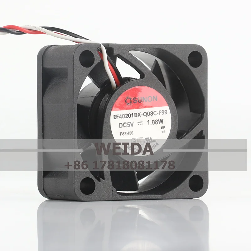 New SUNON 40*40*20MM EF40201BX-Q08C-F99 4020 DC12V 3-wire 4CM 1.08W power supply Super quiet cooling fan