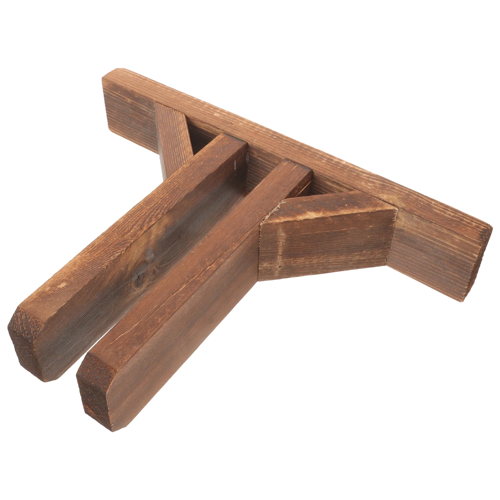 

Solid Wood Screen Base Stable Thickened Fence Stand Detachable Home Divider Support Garden Border Edging Room Partition Bracket