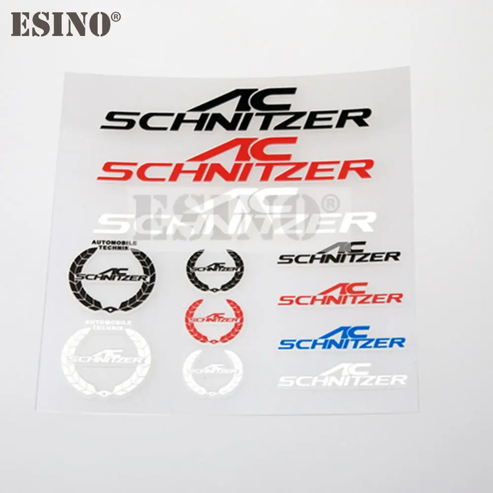 AC Schnitzer Adhesive Decal Waterproof Sticker Vinyl Decal Set for BMW E46 E90 E92 F30 F31 F34 G20 G30 G38 G12 G06 G80