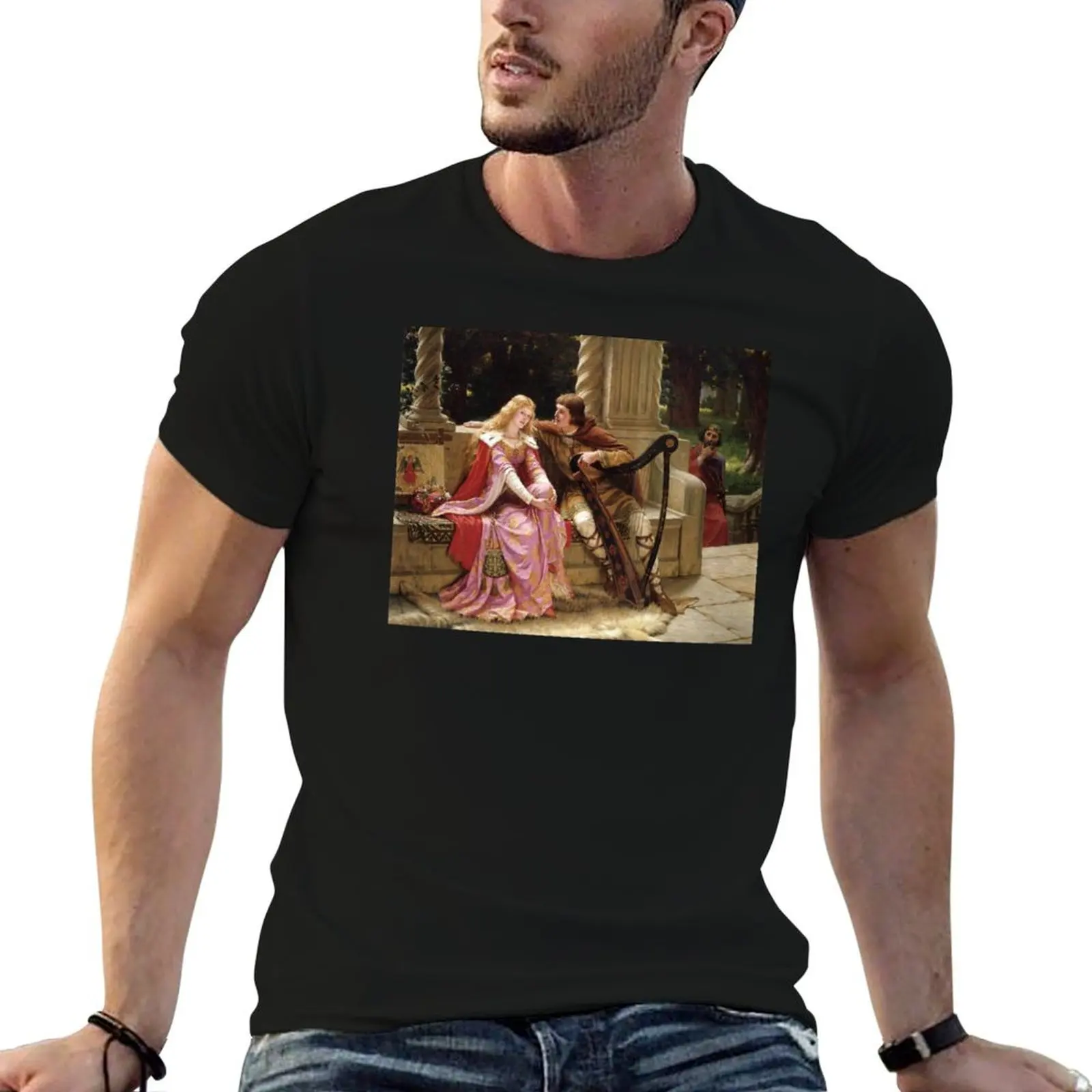 Tristan and Isolde, Edmund Blair Leighton 1902 T-Shirt shirts graphic tees new edition t shirts for men cotton