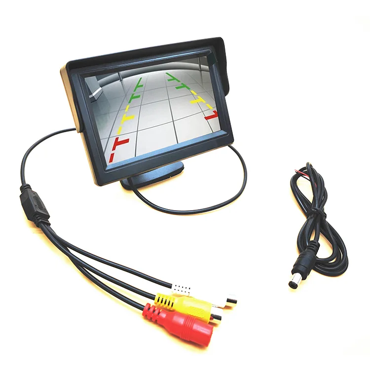 4.3 Inch Car TFT LCD Parking Reverse Monitor with Rear View 12V Radar Sensor Car Mirror Camera 4.3 Inch LCD Screen