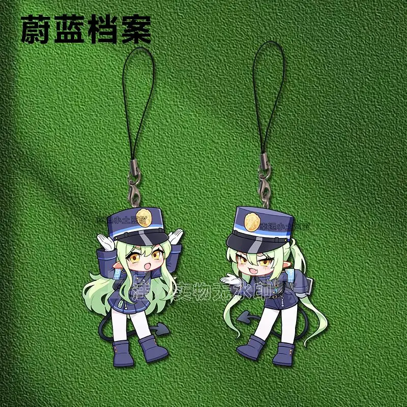 الأزرق الأرشيف تاتشيبانا هيكاري آيفون/شاومي/هواوي قضية الهاتف المحمول المفاتيح مفتاح سلسلة غطاء شنق الاكريليك قلادة هدية عيد ميلاد