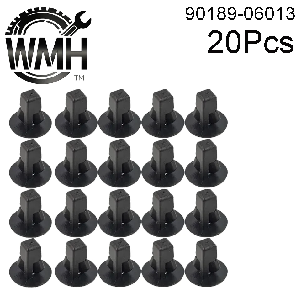 20 piezas 90189-06013 Clips de plástico para guardabarros delantero, remaches de fijación automática para Toyota MR2