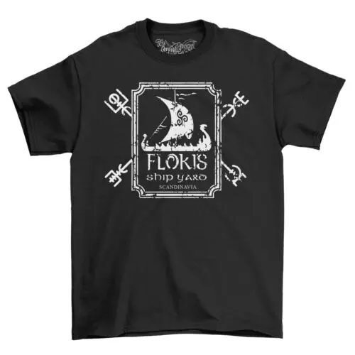 Viking Norse God Floki's Shipyard Men's T-Shirt Top Gift For Men Comedy Shirt