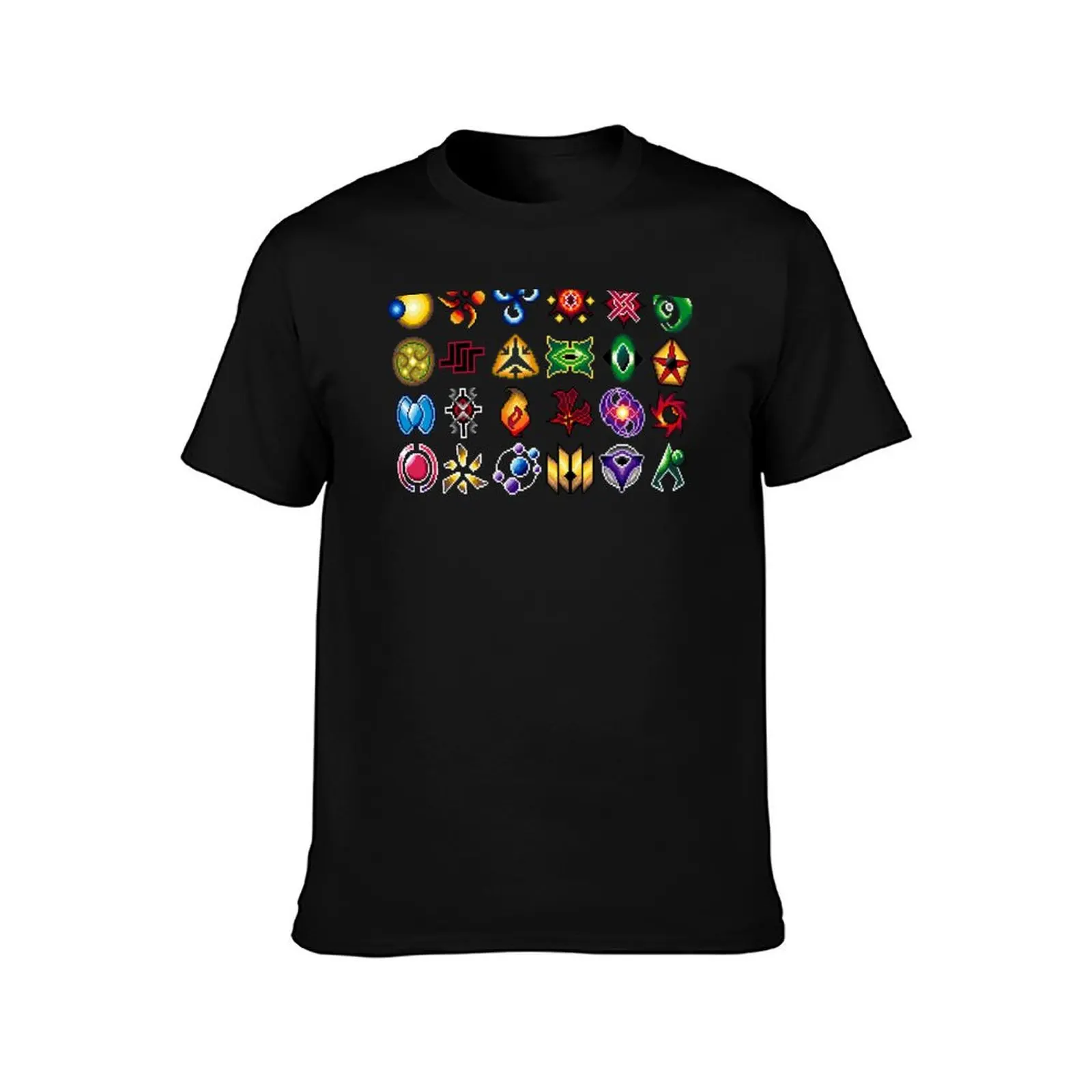 All Twilight Imperium Factions Pixel Art T-Shirt Large Size Casual Short Sleeve Top T-Shirt