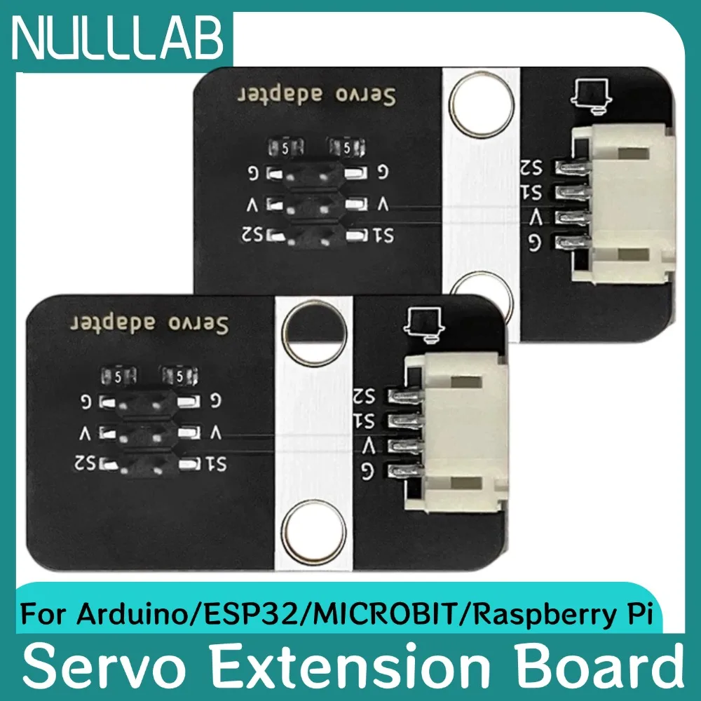 Dual Servo Controller Expansion Module PH2.0 Connector Protective Case for Arduino Nano ESP32-S3 Micro:bit V2 Raspberry Pi 4B ST