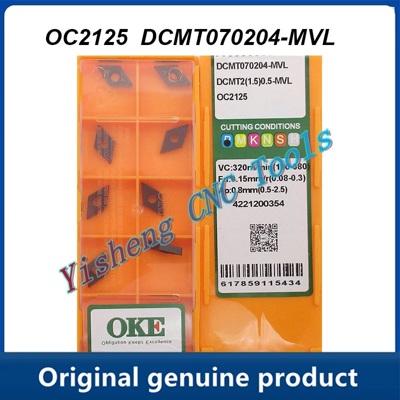 Herramientas de corte CNC, DCMT070204-MVL, OC2125, OC3215, OP1215, OP1315, ETP120-2