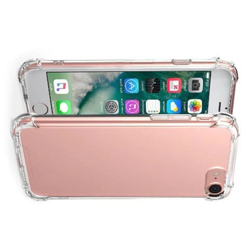 300pcs Clear Transparent Case Soft TPU Silicone Back Cover For iPhone 15 Pro Max 14 Plus 13 Mini 12 11 XS XR X 8 SE