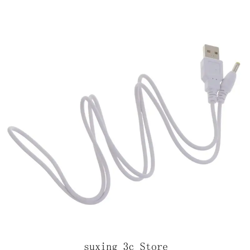 

E8BE USB to 4.0x1.7mm Barrel Power Cable Plugs Power Cord for USB Lights