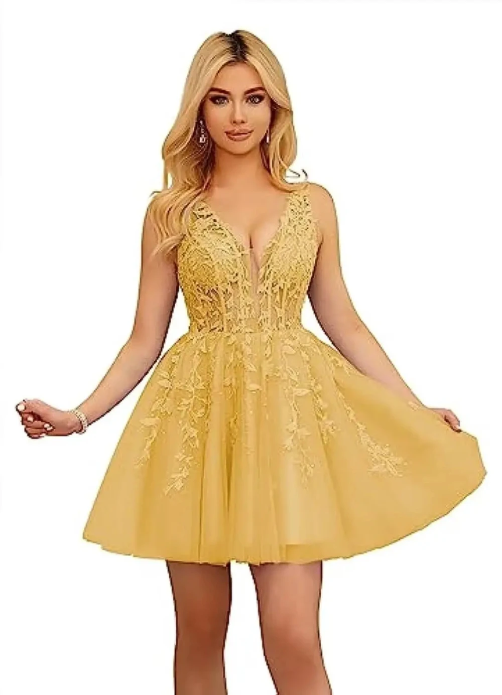 Bealegantom-mangas curtas Homecoming Vestidos, V-Neck, vestido sem mangas Mini, Gradação, Coquetel, Prom Party, Festa, QA243, 24 Apliques, Bonito, 2024