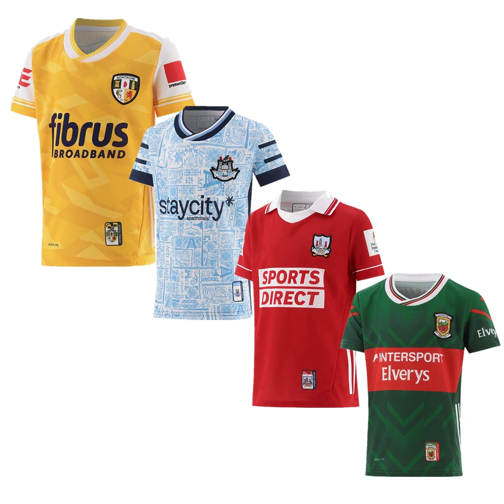 

kids GAA jersey 2025 Mayo Meath Dublin Cork Antrim Laois Longford Louth shirt children young gaa jerseys