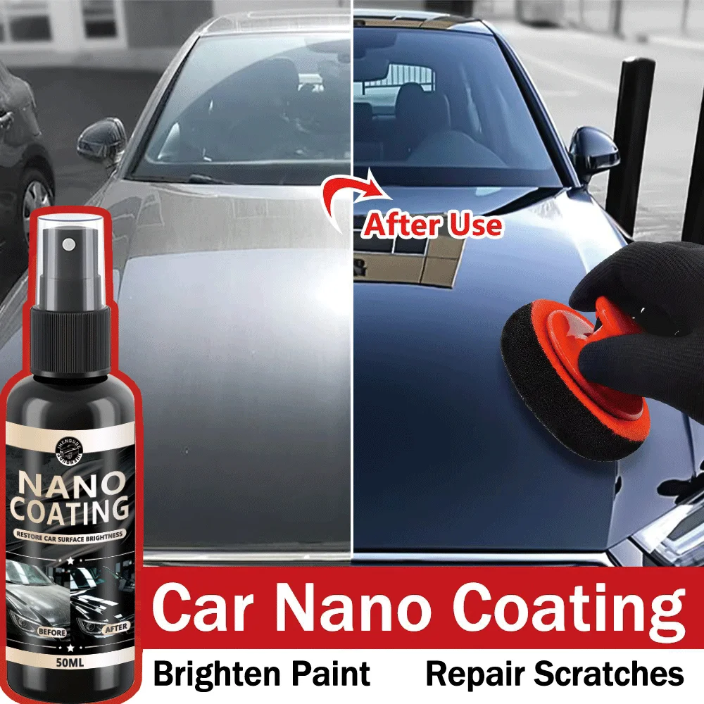 Car Nano Ceramic Coating Kit - Universal Professional Car Beauty, High Gloss Car Paint Repair Protection, Long-Lasting Gloss