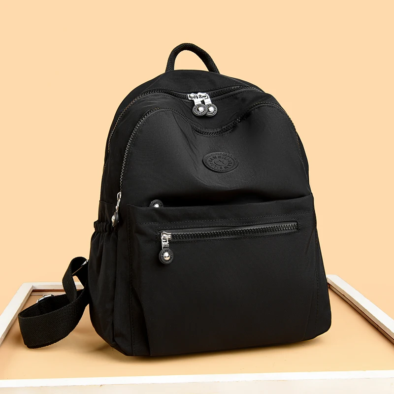 

New Nylon Women's Backpack Large Capacity Women's Travel Backpack Stylish Lightweight Women's Casual Backpack