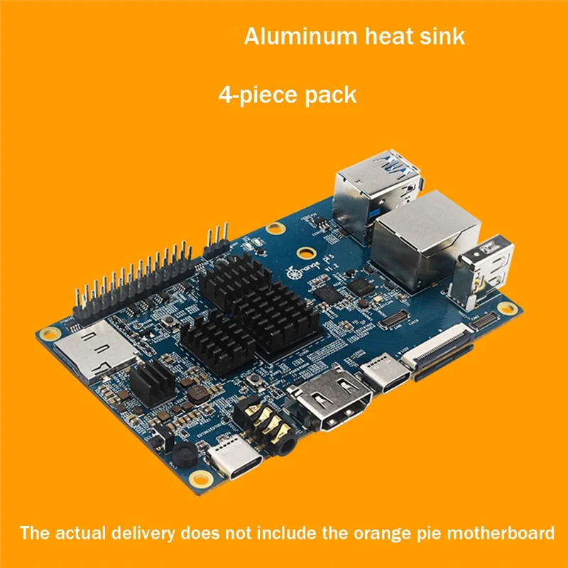 For Orange Pi 5 Motherboard Heat Sink 5Th Generation Development Board Cooling Heat Conduction Heat Sink with Adhesive