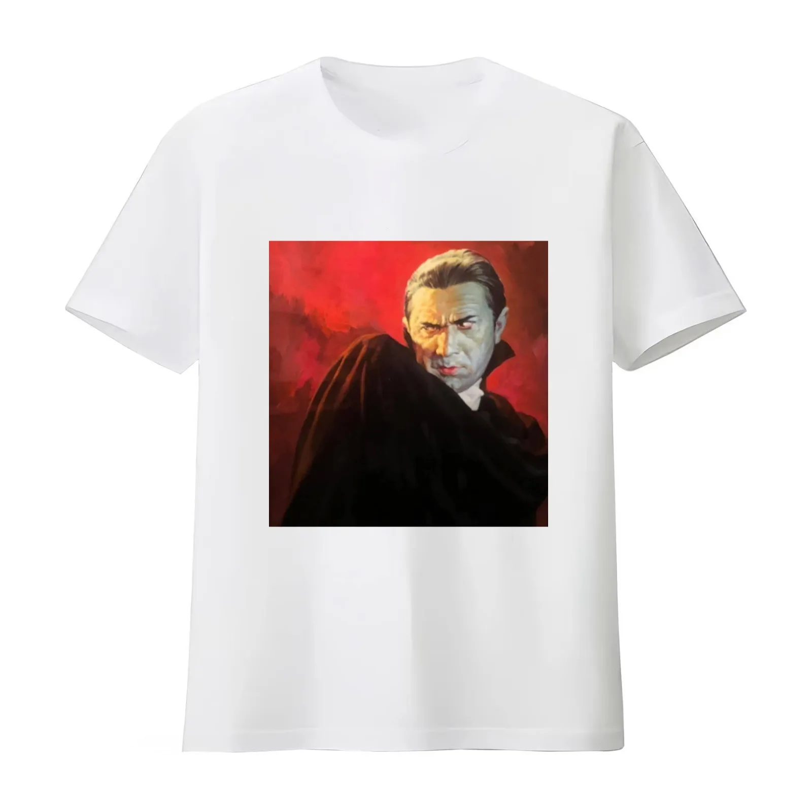 Count Dracula T-Shirt Summer Casual Cotton Tee Oversized Streetwear Tops Vintage Graphic Print Loose Fit Short Sleeve