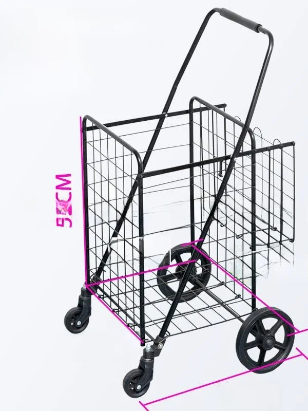 

Lightweight Portable op Cart Foldable Design Large Capaci Utili Vehicle for ceries Fiing Cam And More