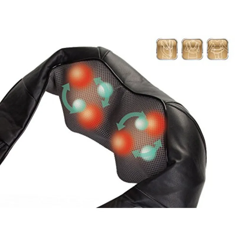 Back Massager Shiatsu Massager with Hot Electric Shoulder Kneading Massager for Neck, Back, Shoulders