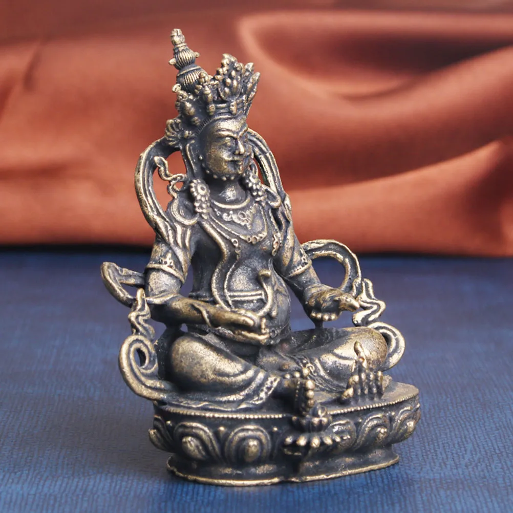 

Buddha Statue Ornament Brass Crafts Decor Decorate Mini Small Ornaments Creative Adornment Living Room Decoration