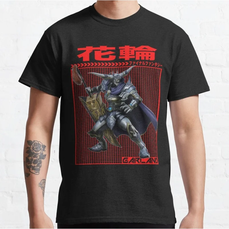 

FINAL FANTASY GARLAND Gift t shirt for RPG gamer 100% cotton printed tee Men's Short Sleeve Graphic Clothes All size tops