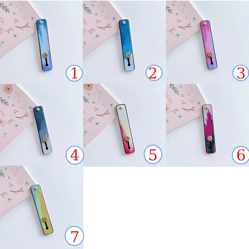 

Silicone Wristband Phone Holder Push-Pull Finger Grip Rainbow Universal Telescopic Phone Stand Bracket for IPhone Xiaomi Samsung