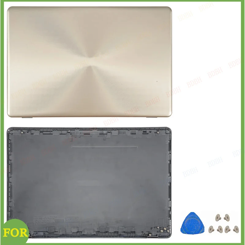 New Case For ASUS FL8000U X542 X542U X542UR X542BA R542UA A580 F580 LCD Back Cover hinges Front Bezel Palmrest Bottom Case GOLD
