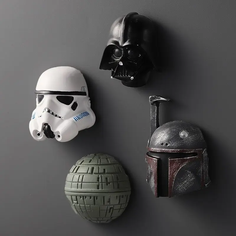 Star Wars Numerical Accessories Magnet Refrigerator Magnet Souvenir Samurai Helmet Astronaut Planet Home 3D Ornament Gift