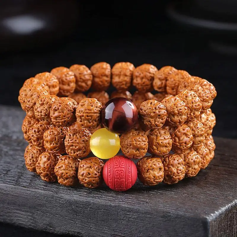 

Corpulent King of Trees Single Ring Bodhi Seeds Bracelet Buddha Men's Crafts Hand Toy Beads Childre