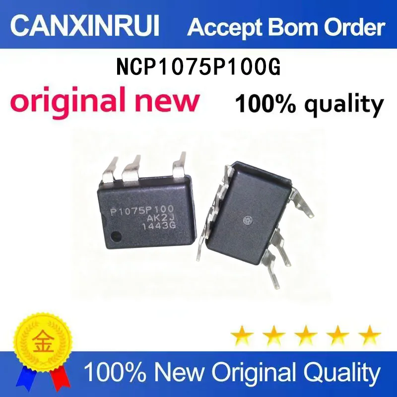 (5-100 Pieces) NCP1075P100G DIP-7 power management chip, brand new in stock