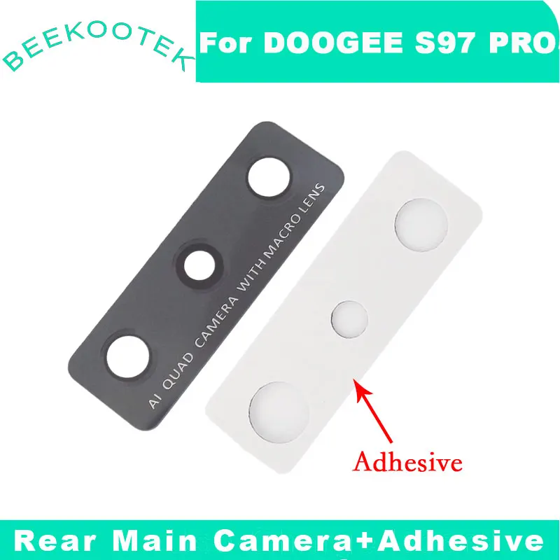 New Original DOOGEE S97 Pro Rear Main Camera Lens Glass+Adhesive Repair Replacement Accessories Parts For DOOGEE S97 Pro Phone