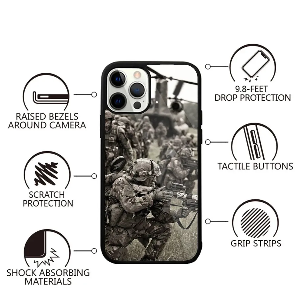 Army Special Forces  Phone Case Strong Magnetic For IPhone 15,14,13,Pro,Max,Plus,11,12,Mini For Magsafe Wireless Charging