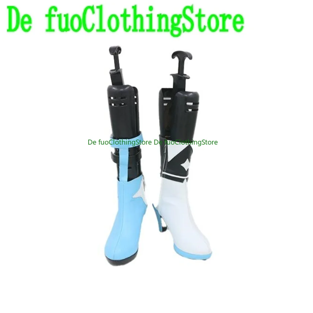 DefuoClothing Stoe Gawr Gura VCosplay Schuhe Stiefel SpielHalloween Weihnachten Spiel Anime Charakter Party Requisiten