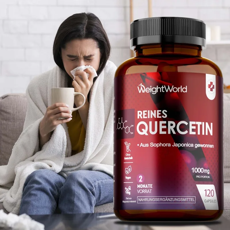 Quercetin Supplement - Blood Circulation, Promotes Heart, Skin and Respiratory Health, Support Cellular Energy, Metabolism